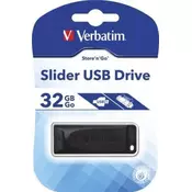 VERBATIM USB memorija 2.0 STORE N GO SLIDER 32GB