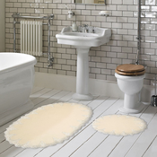 Lessentiel Maison Set prostirki za kupatilo Pineapple, 2 komada, 55x65 cm i 65x115 cm, Krem