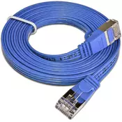 Slim Wirewin Slim Wirewin PKW-STP-SLIM-KAT6 5.0 BL RJ45 omrežni kabel\, Patch kabel CAT 6 U/FTP 5.00 m modra ploščati 1 kos, (20418058)