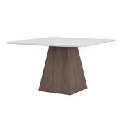 Miza Dallas 4896 Rjava, Svetlo siva, 75x120x120cm, MDF plošča, MDF plošča