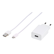 VIVANCO Fast Charger Set Micro USB 15W 62210 TCVVMUSBADAP15W