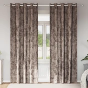 Baršunaste zavjese 2 pcs Boja cappuccina 225 x 140 cm Baršun