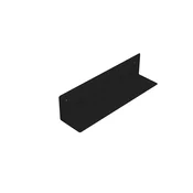 Polica 398x95x95 mm, črna mat - Črna - 398x95x95 mm - Aqualine - 24 - Jeklo - Lepilo - Drugo - Kvadratni - 398 - 95 - 95 - 14