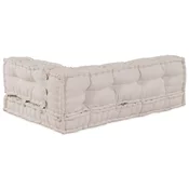 Jastucic za paletni kauc 3 pcs Krem 120 x 80 x 34 cm Tkanina