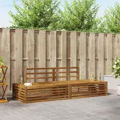 Set vanjskih sofa Prirodna 203,5 x 83 x 73 cm