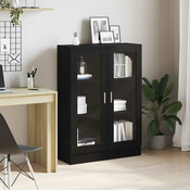 Ormar za knjige crni hrast 82,5x30,5x115 cm konstruirano drvo