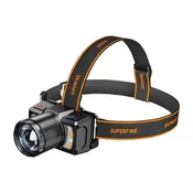 Superfire Naglavna svetilka HL25, 700 lm, USB-C