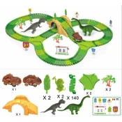 CAB Toys Dinosaur Track - Dino steza 153 elementov - avto steza za otroke