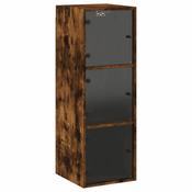 Zidni ormaric sa staklenim vratima boja hrasta 35 x 37 x 100 cm