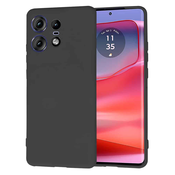 Techsuit SoftFlex silikonski ovitek za Motorola Edge 50 Pro – črna