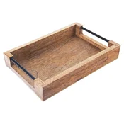 Northix Lesen servirni pladenj MANGO 30,5x20,5x6 cm