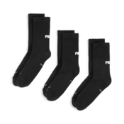 Puma Unisex Crew Shirt Socks 3 pack, Black, Size 35-38, Clothing
