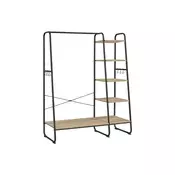 Songmics Oblekalna stojala 5 nivojev 45x120x160 cm rjava črna