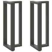 Noge za barski stol T-oblika 2 kom antracit 50x35x(100-101) cm celik