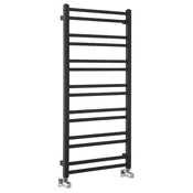 METRO DOS kopalniški radiator 500x1100 mm, črna mat - Črna mat barva - 500x1100 mm - Sapho - METRO DOS - 24 - Jeklo - Oblika H - Oblika H - 500 - 1100 - 3.5 - 14