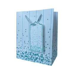 Ukrasne kese male 18X23X10belo-plava sa tufnama