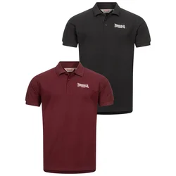 Lonsdale Mens polo shirt regular fit double pack