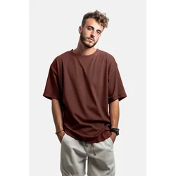 Trendyol Muška majica TMNSS22TS0318, Braon