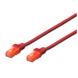 Digitus mrežni kabel UTP CAT.6 Patch, 2 m, rdeč