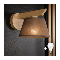 Brilagi - LED  Zidna svetiljka ANTHONY 1xE14/40W/230V hrast/smeđa