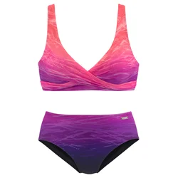 LASCANA Bikini temno liila/roza