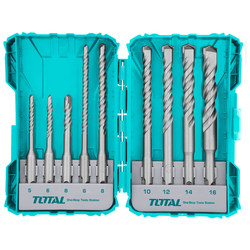 TOTAL Svedri, komplet 9, SDS Plus, industrijski, SDS Plus