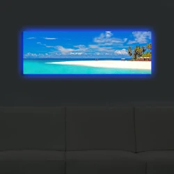 Opviq Slika na platnu sa LED osvetljenjem 30x90cm