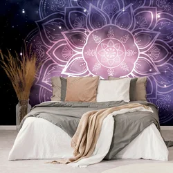 Tapeta Mandala z ozadjem galaksije - 196x132