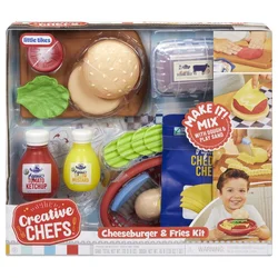 Komplet Little Tikes Creative Chefs za pripravo cheeseburgerja in ocvrtega krompirčka (643194)
