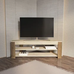HANAH HOME TV polica Rita White Oud Oak