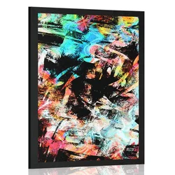 Plakat edinstvena grafiti umetnost - 40x60 silver