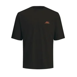 JACK & JONES Majica JORBrink oranžna/črna