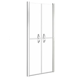 Vidaxl Vrata za tuš prozorna ESG 96x190 cm
