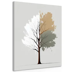 Slika minimalistično barvito drevo - 100x150