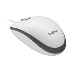 Logitech M100 optična miška, bela