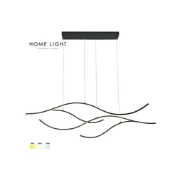 HOME LIGHT Solea 141 LED luster crni