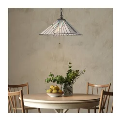 Elstead TF-ALDERLEY-P - Luster na lancu Tiffany ALDERLEY 1xE27/60W/230V