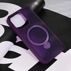 Maska Magsafe Ring Stand za iPhone 15 Pro 6.1 ljubičasta