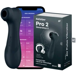 Satisfyer - Stimulator klitorisa PRO 2 GENERACIJA 3 (črn)