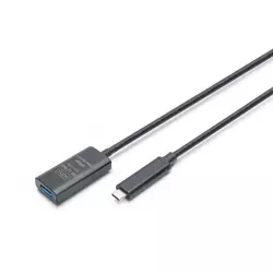 Active kabelski podaljšek, USB 3.2 Gen2, 10Gbps, USB-C - USB-A, 5m