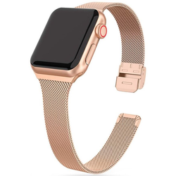 TECH-PROTECT THIN MILANESE APPLE WATCH 4 / 5 / 6 / 7 / SE (38 / 40 / 41 MM) BLUSH GOLD