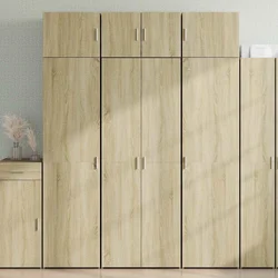 Visoka komoda boja hrasta 70x42,5x185 cm od konstruiranog drva