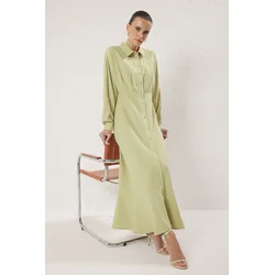 Trendyol Modest Ženska haljina Tctss25Eb00103, Kaki