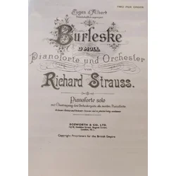 STRAUSS R.:BURLESKE PIANO DUET