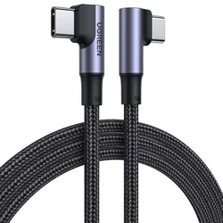 Ugreen Elbow kabel USB-C/USB-C QC PD 100W 5A 1m, črna