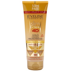 Eveline Cosmetics Slim Extreme piling za tijelo (Gold Draining Peeling-Massage) 250 ml