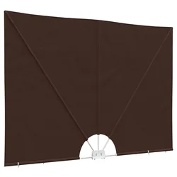 vidaXL Balcony Privacy Screen Pravokotna 240 x 160 cm Poliester Rjava