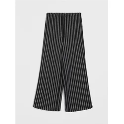 Sinsay - Pletene prugaste pantalone širokih nogavica - šareno