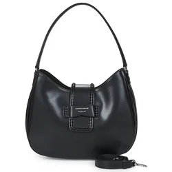 Emporio Armani  HOBO M PLAIN LEATHER  Črna