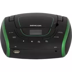 Sencor SPT 1600 BGN prijenosni CD radio USB,MP3 player, zeleni-crni